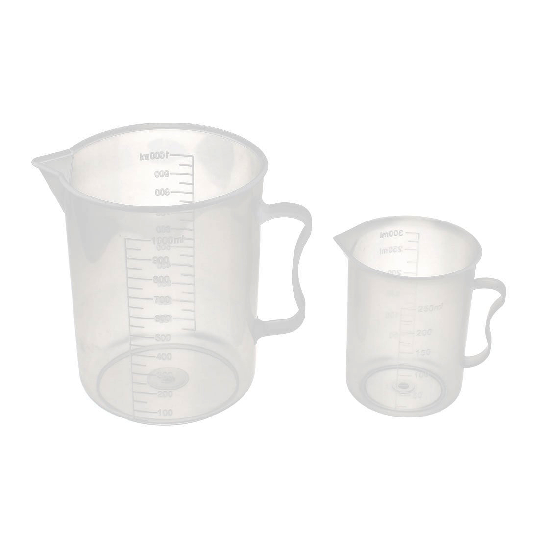 Стакан лабораторний низький з ручкою та носиком 250 мл, поліпропілен