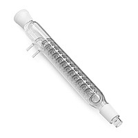 Холодильник спиральный с наружным охлаждением со шлифами 400 мм, стекло