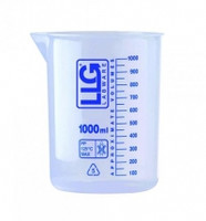 Склянка лабораторна низька з носиком 100 мл, поліпропілен