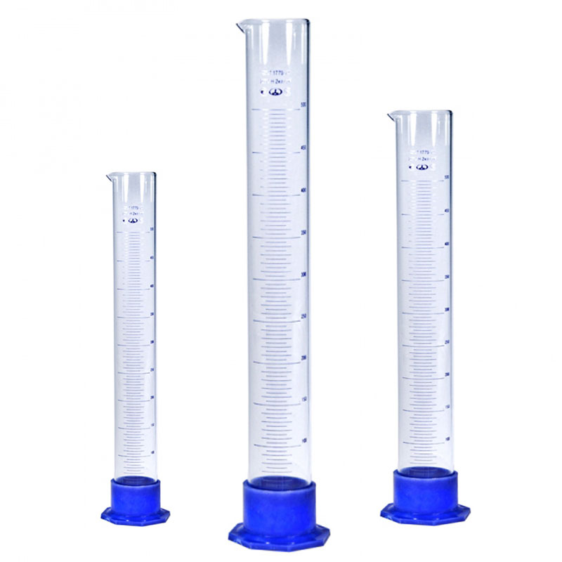 Циліндр мірний на скляній основі зі шліфом 500 мл, скло